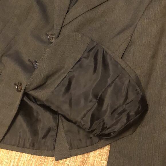 Ann Taylor Brown Wool Tweed Suit Jacket Blazer Size 8 - Picture 7 of 12